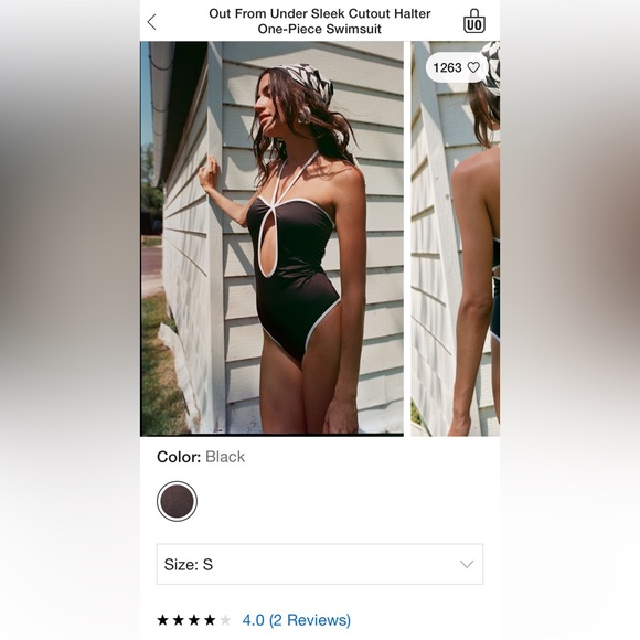 NWT Out From Under Sleek Cutout Halter
One-Piece Swimsuit - Picture 1 of 5